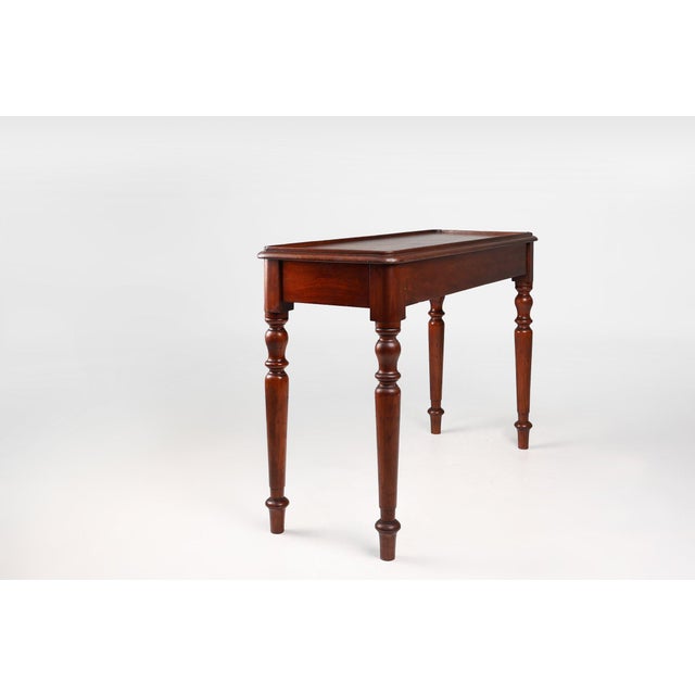 19th Century English Side Table in Full Wood For Sale - Image 9 of 11