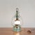 Rare hand-blown small table lamp made of clear glass from Murano Seguso Italy. The small diffuser is made of frosted...