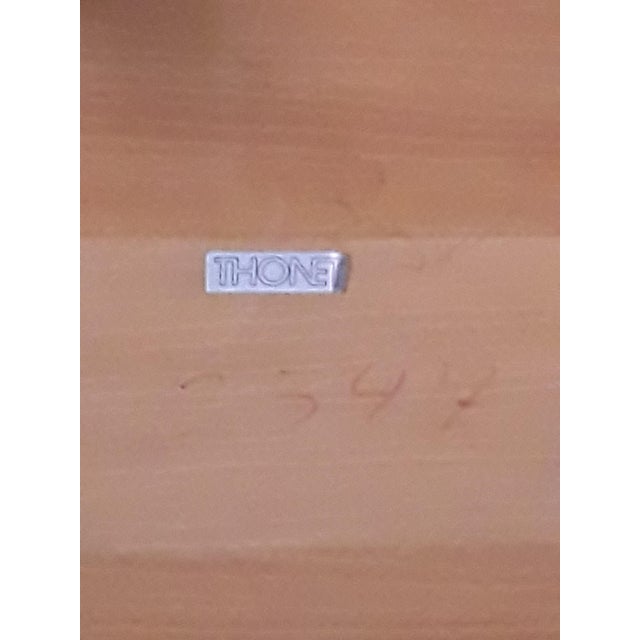 Vintage Formica and Beech Square Side Table from Thonet, 1970s For Sale - Image 6 of 8