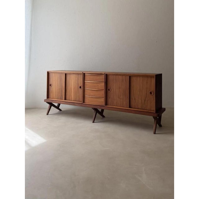Walnut Sideboard by Rudolf Glatzel for Fristho, 1960s For Sale - Image 3 of 14