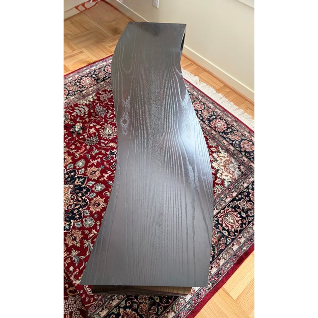 Wood Attributed Berman Rosetti Flag Sculptural Wood Coffee Table For Sale - Image 7 of 11