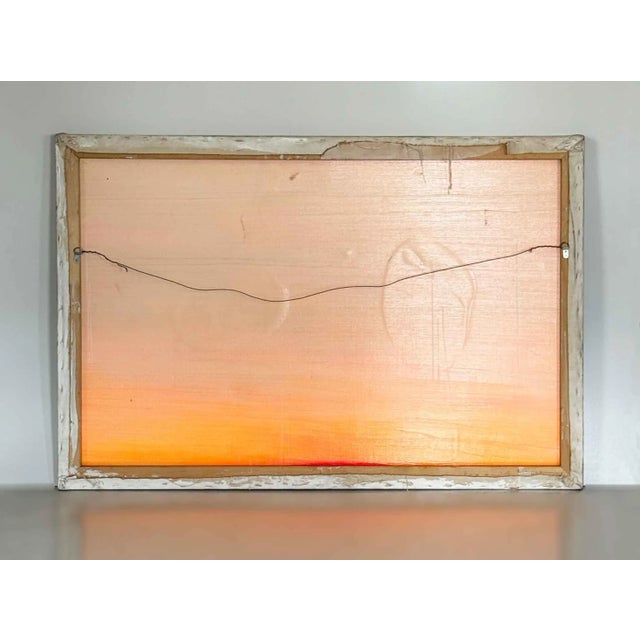 Modern abstract paintings by Jeanne Risica, stretched canvas. Signed on canvas on back side. Jeanne Risica (American,...