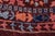 1990s Boho Chic Ziegler Red/Blue Wool Runner Rug- 9'11'' X 10'3'' For Sale - Image 5 of 10
