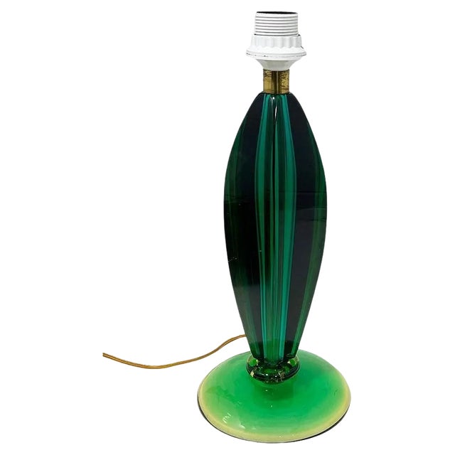 Italian Glass Table Lamp attributed to Flavio Poli, 1960s For Sale