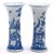 17th Century Antique Kangxi Period Blue & White Porcelain Garniture of Mantel Vases - A Set of 3 For Sale - Image 5 of 12