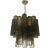 Murano Style Glass Chandelier in Fume'Color For Sale