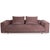 Pink Corduroy Fabric Moss Three-Seater Sofa in Pink Mauve from COR For Sale - Image 8 of 8