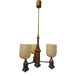 Vintage Brass Chandelier from AKA For Sale