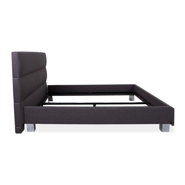 Grey Bed with Chrome Legs from Tempur For Sale - Image 9 of 12