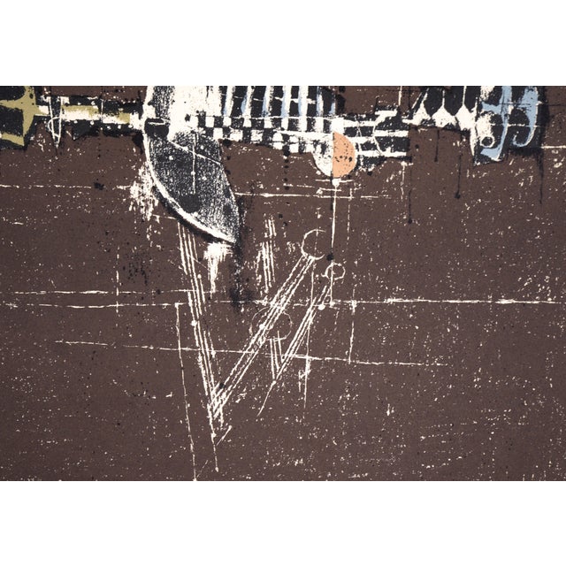 Tan "Haarlem" Aquatint Etching on Paper by Johnny Friedlaender For Sale - Image 8 of 11