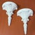 White Vintage Palm Beach Regency Serge Roche Style High Gloss White Palm Brackets - Newly Painted For Sale - Image 8 of 12