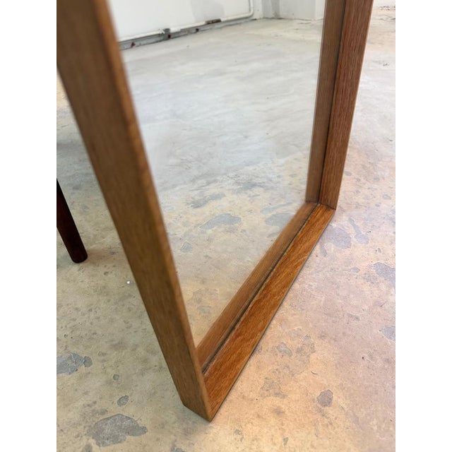 Wood Oak Mirror by Riis Antonsen, 1971 For Sale - Image 7 of 11