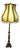 Brass Floor Lamp with Fabric Shade from Unbekannt, 1920s For Sale