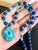 Artisan One-of-a-Kind Gemstone Necklace With Vintage Arizona Turquoise, Lapis Lazuli & Blue Chalcedony For Sale - Image 15 of 18
