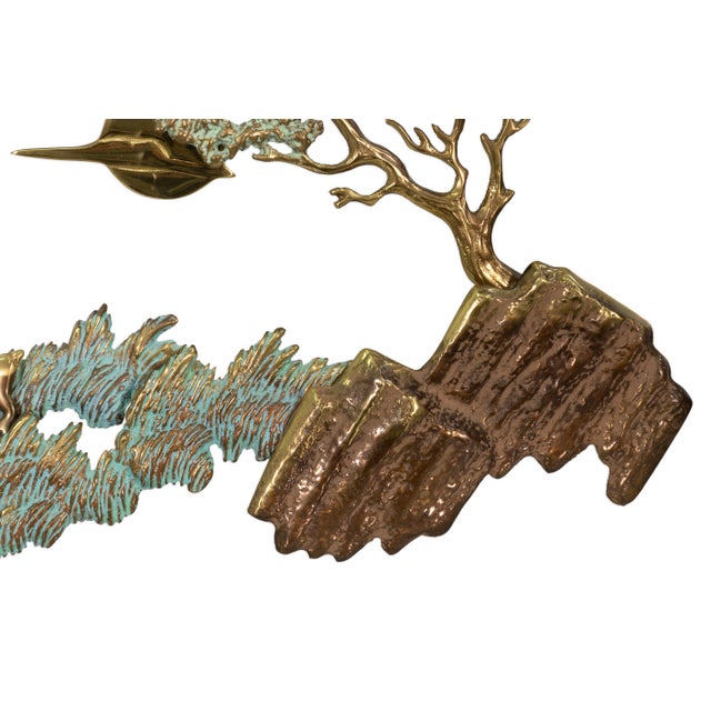 Metal Vintage 1988 Bijan Jazai Shokatfard Metal Landscape Sculpture For Sale - Image 7 of 7