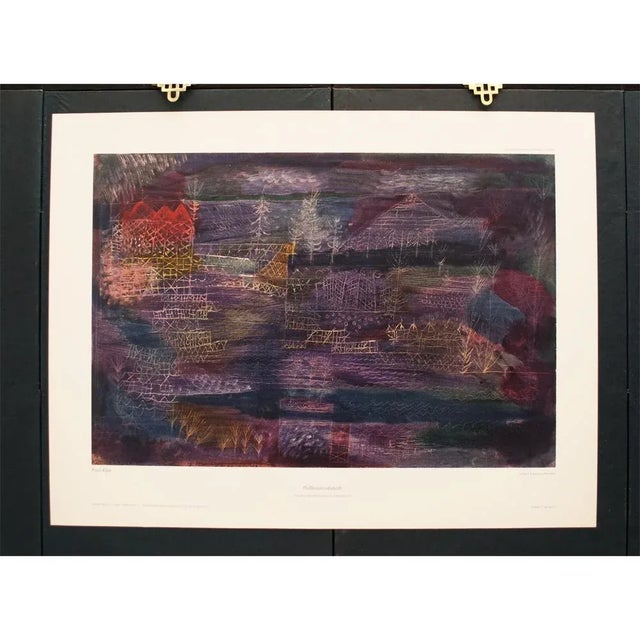 Contemporary Large C. 1960s After Paul Klee, River Landscape Limited Edition Offset Lithograph From München For Sale - Image 3 of 12