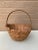 Wood Early 20th Century American Splint Oak Gathering Basket For Sale - Image 7 of 10
