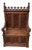 Antique Gothic Bank in Oak, 1880 For Sale