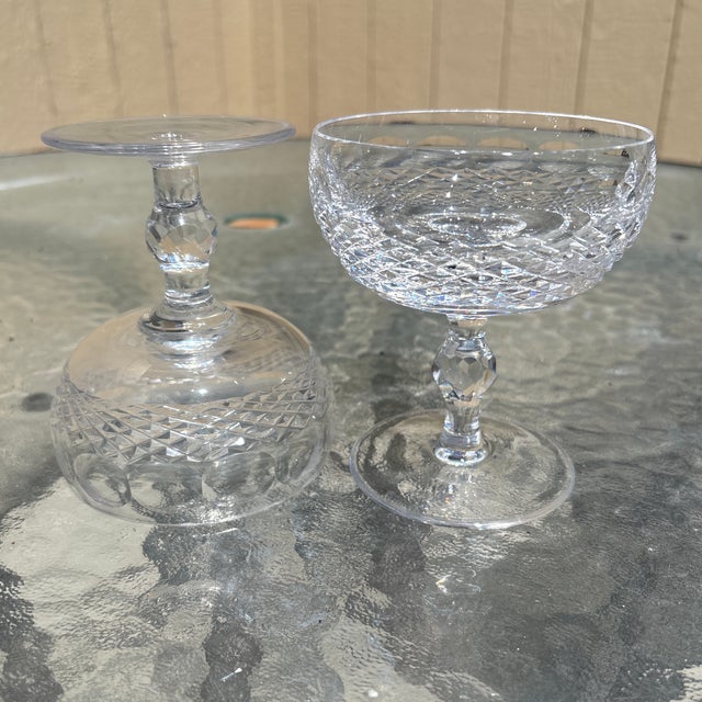 1970s 1970s Waterford Crystal Colleen Short Stem Champagne Coupes/Sherberts - Set of 10 For Sale - Image 5 of 5