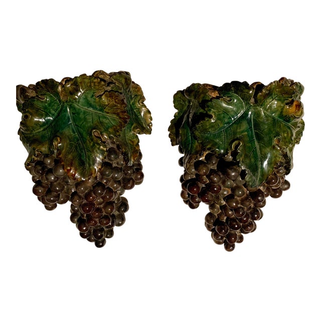 Vintage Hanging Grape Clusters - Perfect for the Wine Cellar For Sale
