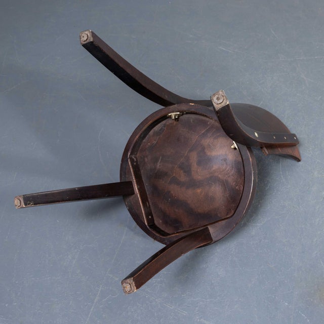 Spade Back Bentwood Dining Chairs, 1960s, Set of 6 For Sale - Image 3 of 12