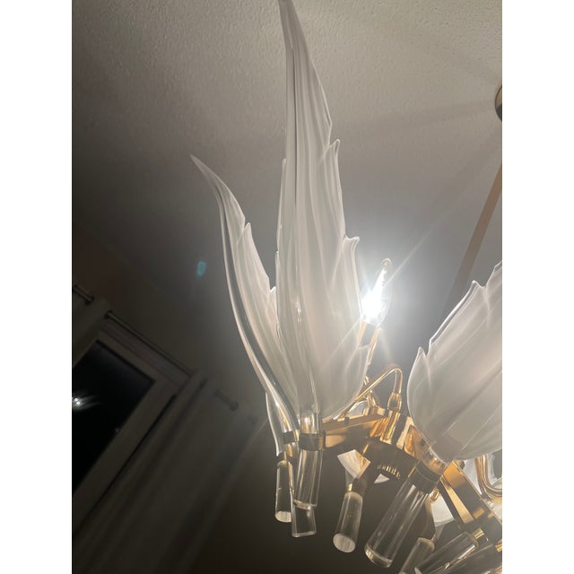 Murano 1980s Murano Glass Chandlier For Sale - Image 4 of 6