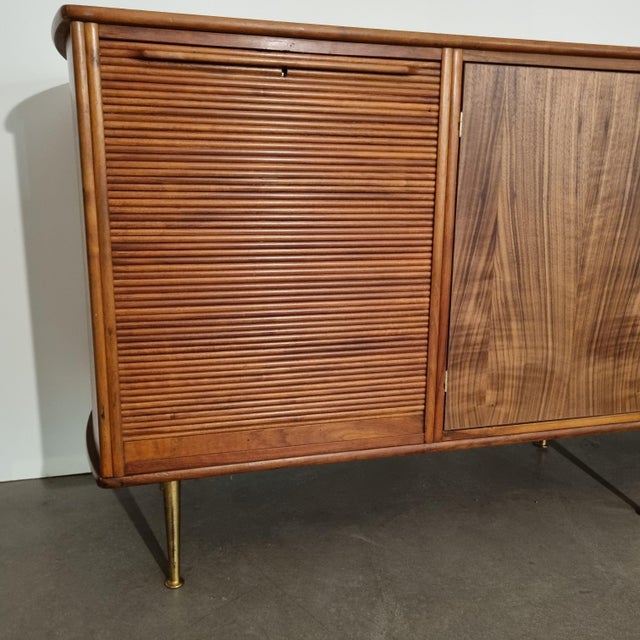 Large Walnut Sideboard by William Watting for Modernord, Netherlands, 1950s For Sale - Image 10 of 11