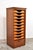 Vintage Roller Door Cabinet in Oak and Beech, 1940s For Sale - Image 11 of 14