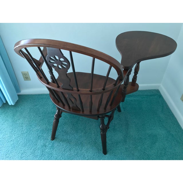 Hale of Vermont Windsor Back Writing Arm Chair Chairish