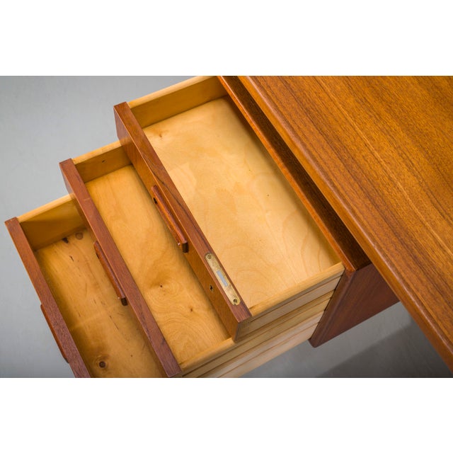 Modern Danish Teak Desk, 1950s For Sale - Image 15 of 18