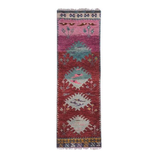 Vintage Red Turkish Tulu Runner 2'2'' X 6' For Sale
