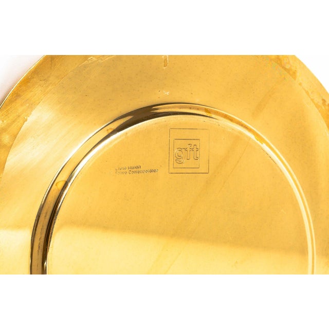 1970s 1970s Gio Ponti Brass Plate by Cleto Munari For Sale - Image 5 of 7