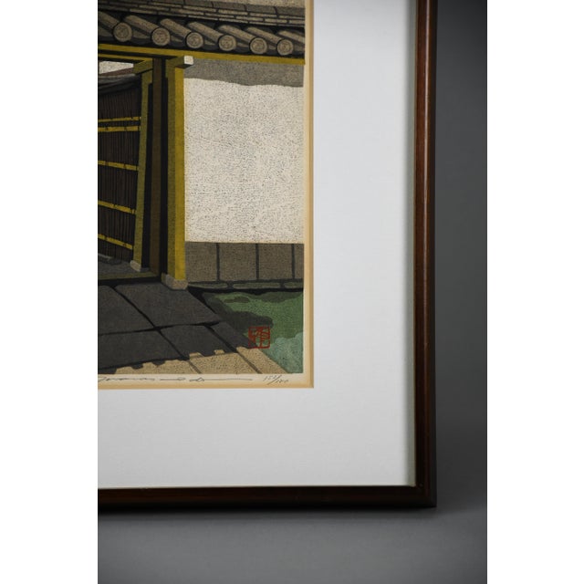 Glass Masao Ido, Ōbai-In, Daitoku-Ji, 1990, Limited Edition Woodblock Print, Framed For Sale - Image 7 of 10