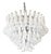 White and Transparent Selle Murano Glass Chandelier by Simoeng For Sale