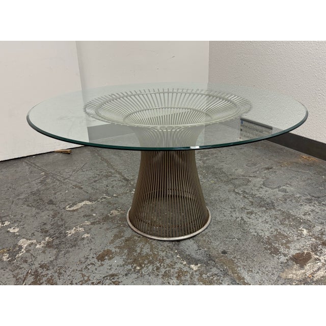 Mid-Century Modern Warren Platner for Knoll Platner Table, 53 Inches For Sale - Image 3 of 12