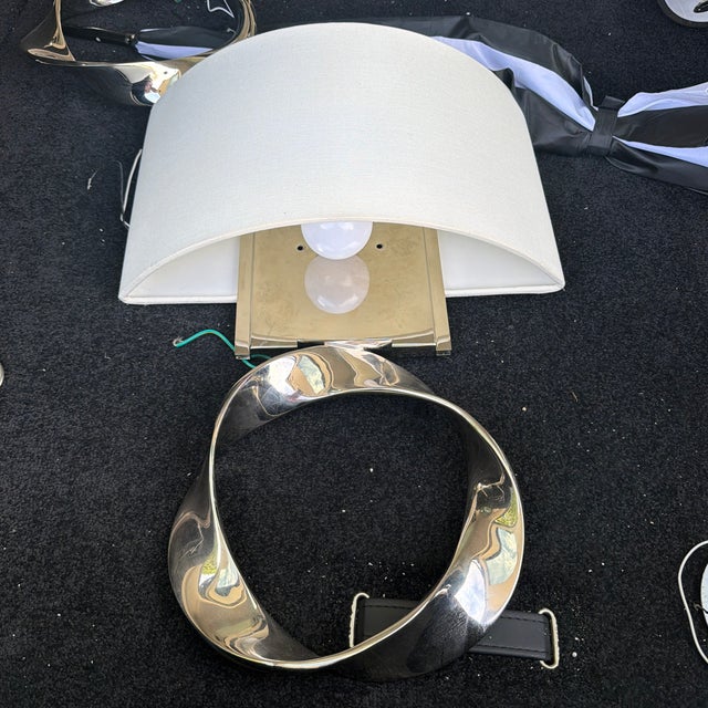 2010s Wall Sconce - Twisted Circle (2 in Inventory) For Sale - Image 5 of 6