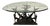 1970s Brutalist Sculptural Birds in Flight Welded Steel & Glass Coffee Table For Sale