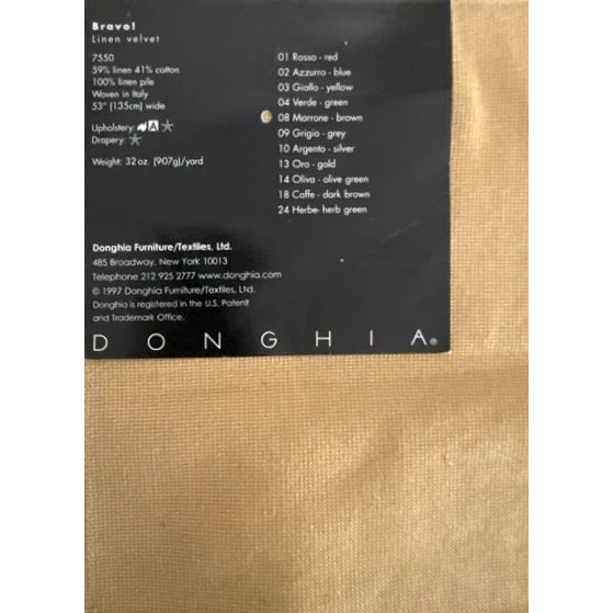 C2000 Donghia "Geneva" Collection Walnut Framed Club Chairs With Donghia Linen Velvet Textile -Pair For Sale - Image 16 of 16