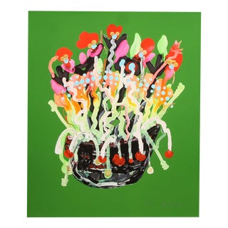 Paul Kostabi, Primrose Green, Print For Sale