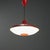 Vintage Red Aluminum Pendant Light, 1960s For Sale - Image 9 of 9