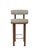 Wood Collector Modern Moca Bar Chair in Safire 8 Fabric and Smoked Oak by Studio Rig For Sale - Image 7 of 7