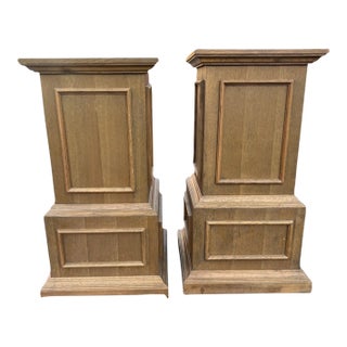 Pair Pillars Pedestals Restoration Hardware For Sale
