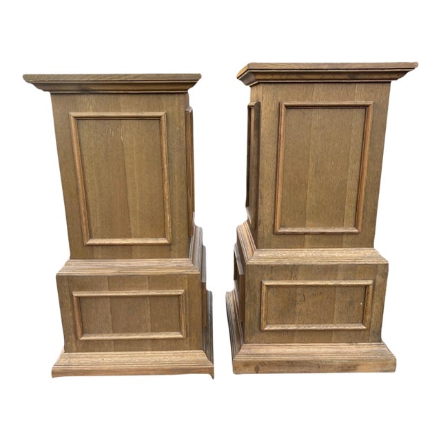 Pair Pillars Pedestals Restoration Hardware For Sale