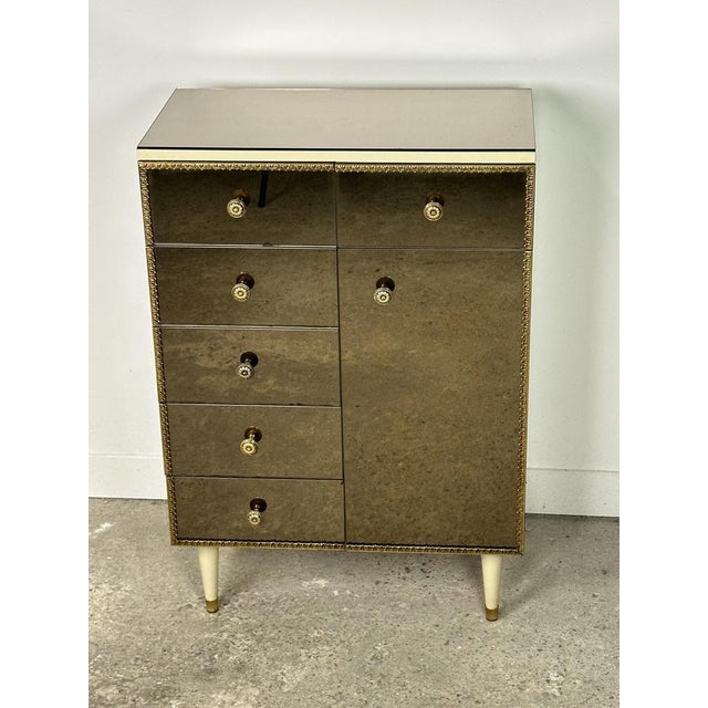 Vintage Italian Mirror Glass Chest of Drawers, 1960s For Sale - Image 12 of 12
