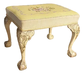 Vintage English Painted Stool