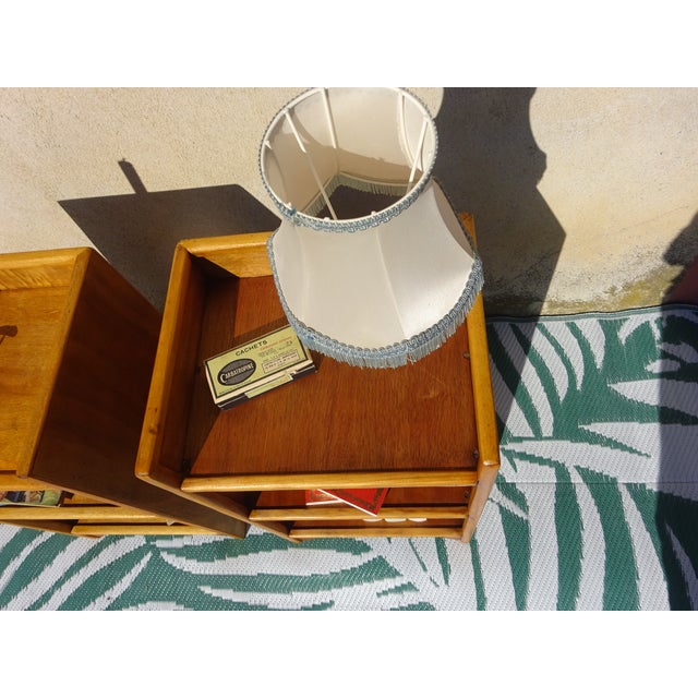 Light Wood Bedside Tables with Top Edges, 1990s, Set of 2 For Sale - Image 4 of 18