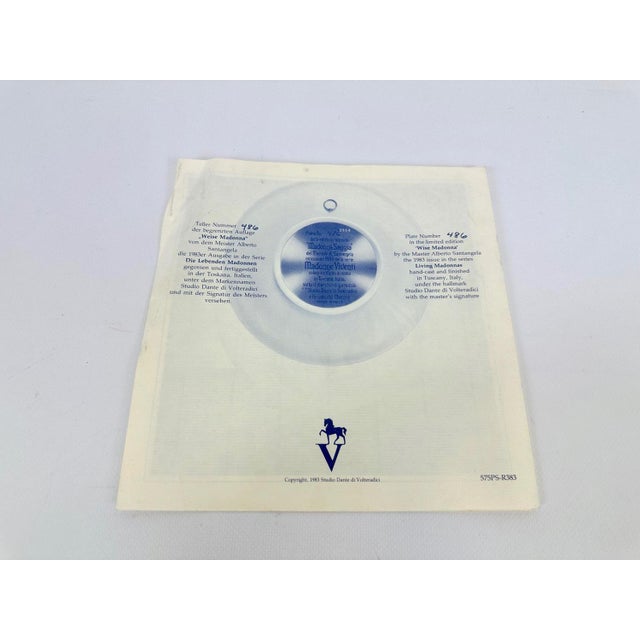 Italian Hand-Carved Alabaster Wall Plate by A. Santangela for Studio Dante Di Volteradici, 1983 For Sale - Image 12 of 15