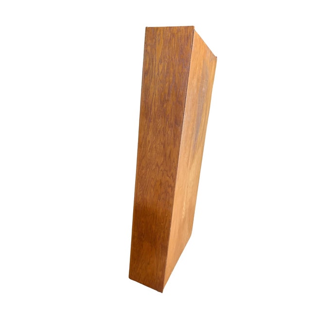 72” Tall Solid Oak Tall Bookcase With Adjustable Shelves Vintage Bookshelf For Sale - Image 4 of 7