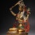 Traditional Late 20th Century Gilt Bronze Manjushri Statue Bodhisattva Sword Lotus Sculpture 7.9" For Sale - Image 3 of 9