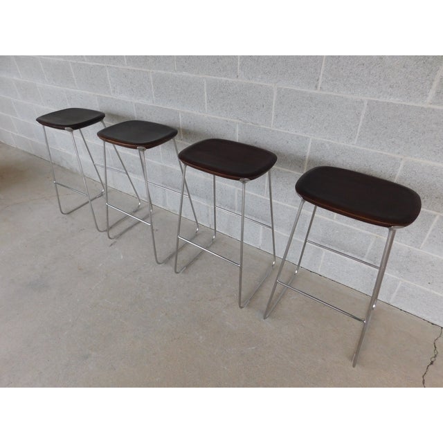 Laine Barstools by Dafne Koz for Bernhardt - Set of 4 For Sale - Image 9 of 17